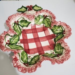 Handmade Christmas serving bowl